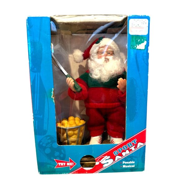 NIB Holiday Time Tennis Sport Santa Musical 1998 Christmas vintage collectable - Picture 1 of 11